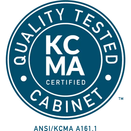 KCMA certified quality tested cabinet logo
