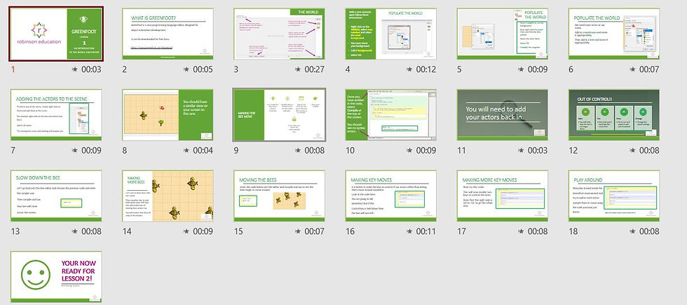 Thumbnail: Lesson 1 - Greenfoot