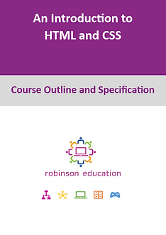 Introduction to HTML and CSS Course Outlines Robinson Education