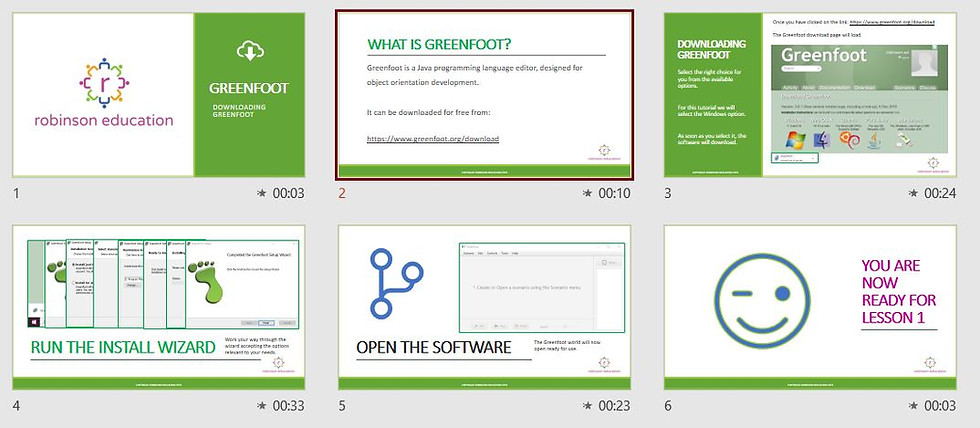 Greenfoot Video Bundle for all Greenfoot Lessons