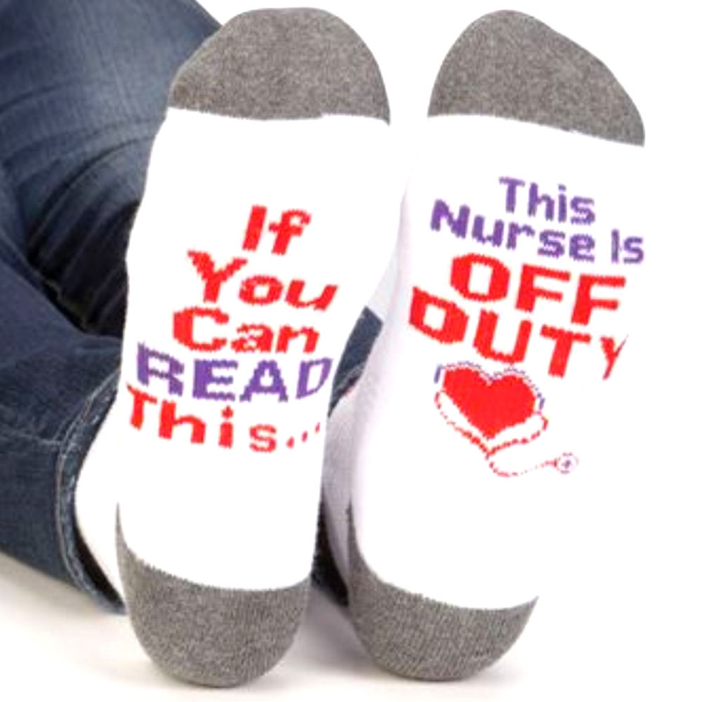 Women's "Off Duty" Nurse Ankle Socks