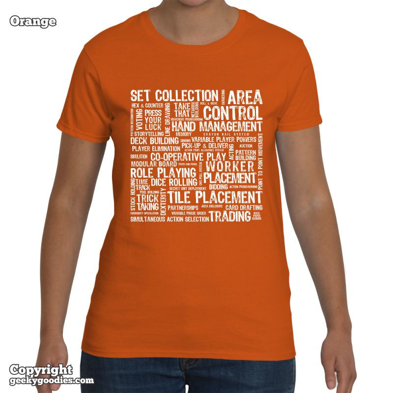 Thumbnail: Board Game Mechanics Ladies T-shirt