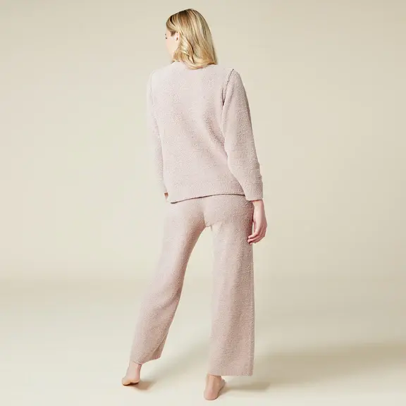 Thumbnail: Softies Solid Marshmallow V-Neck Lounge Set