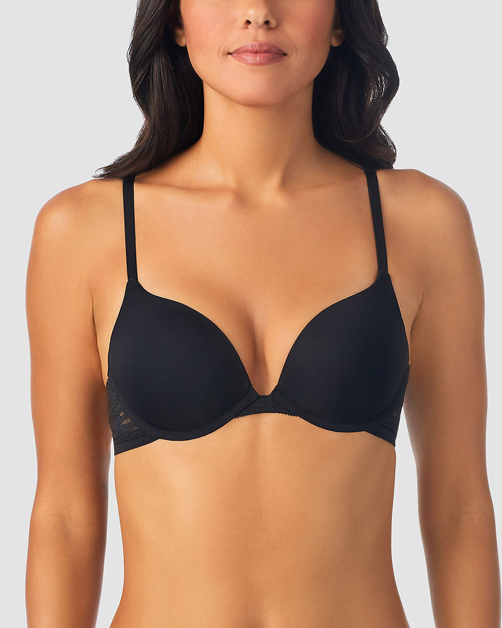 Thumbnail: On Gossamer Sleek Micro Push Up Bra