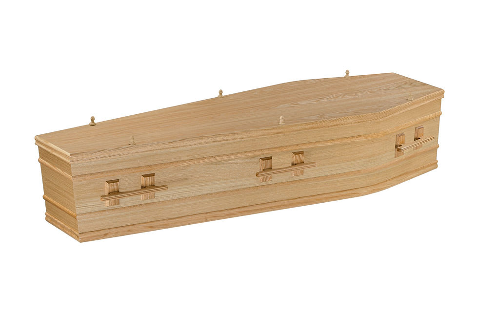 Oak Veneer Coffin