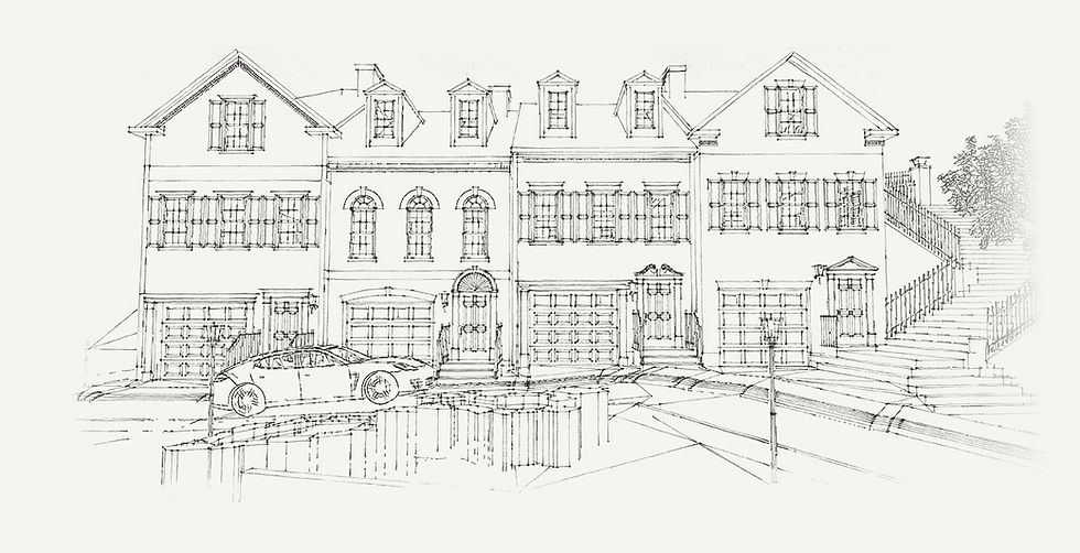 田園調布にある住宅地開発の例