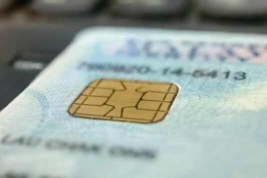 Auto capturing of customer particulars with IC chip reader