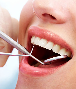 A person with mouth open