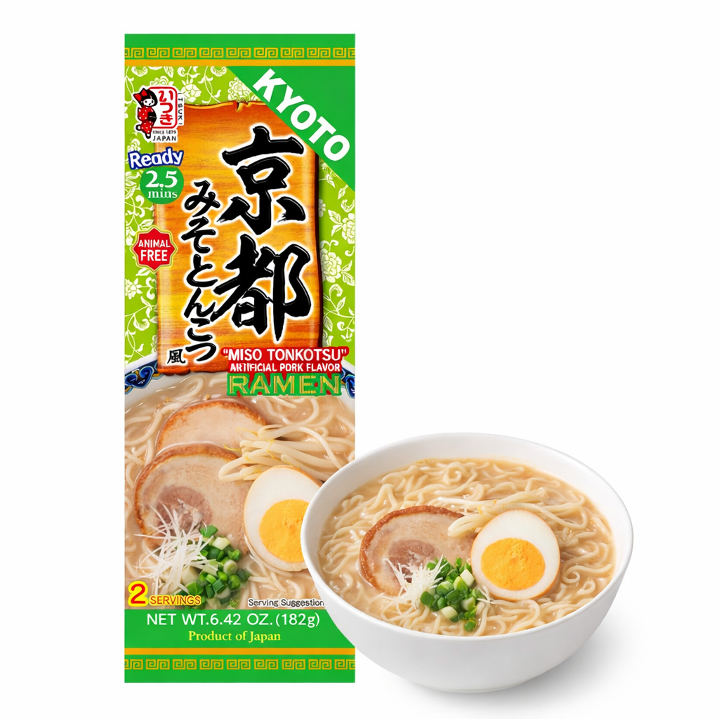 Ramen istantaneo giapponese Kyoto miso tonkotsu-fu VEGAN 182 g 2 porzioni