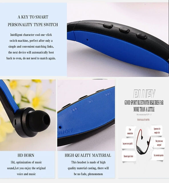 Miniatura: Nueva Original S9 Sport Wireless Auriculares Manos Libres Bluetooth 4.0