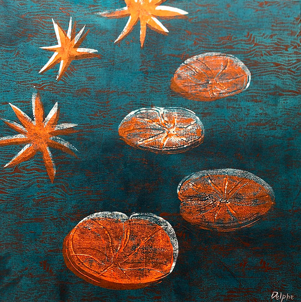 50_50cm 2021 linogravure et Acrylique_ed