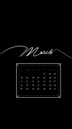 Black 2018 March Wallpaper ver 2