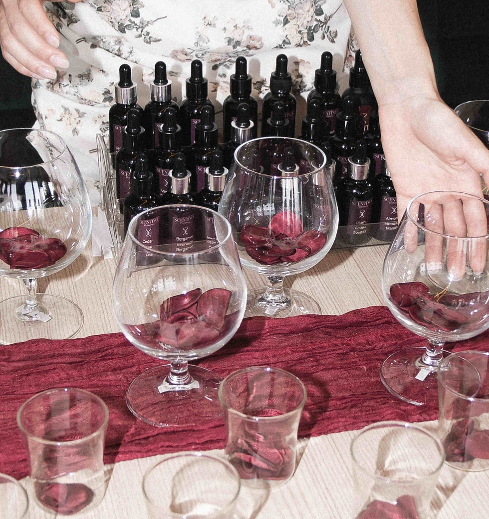 Perfumery workshop on private event