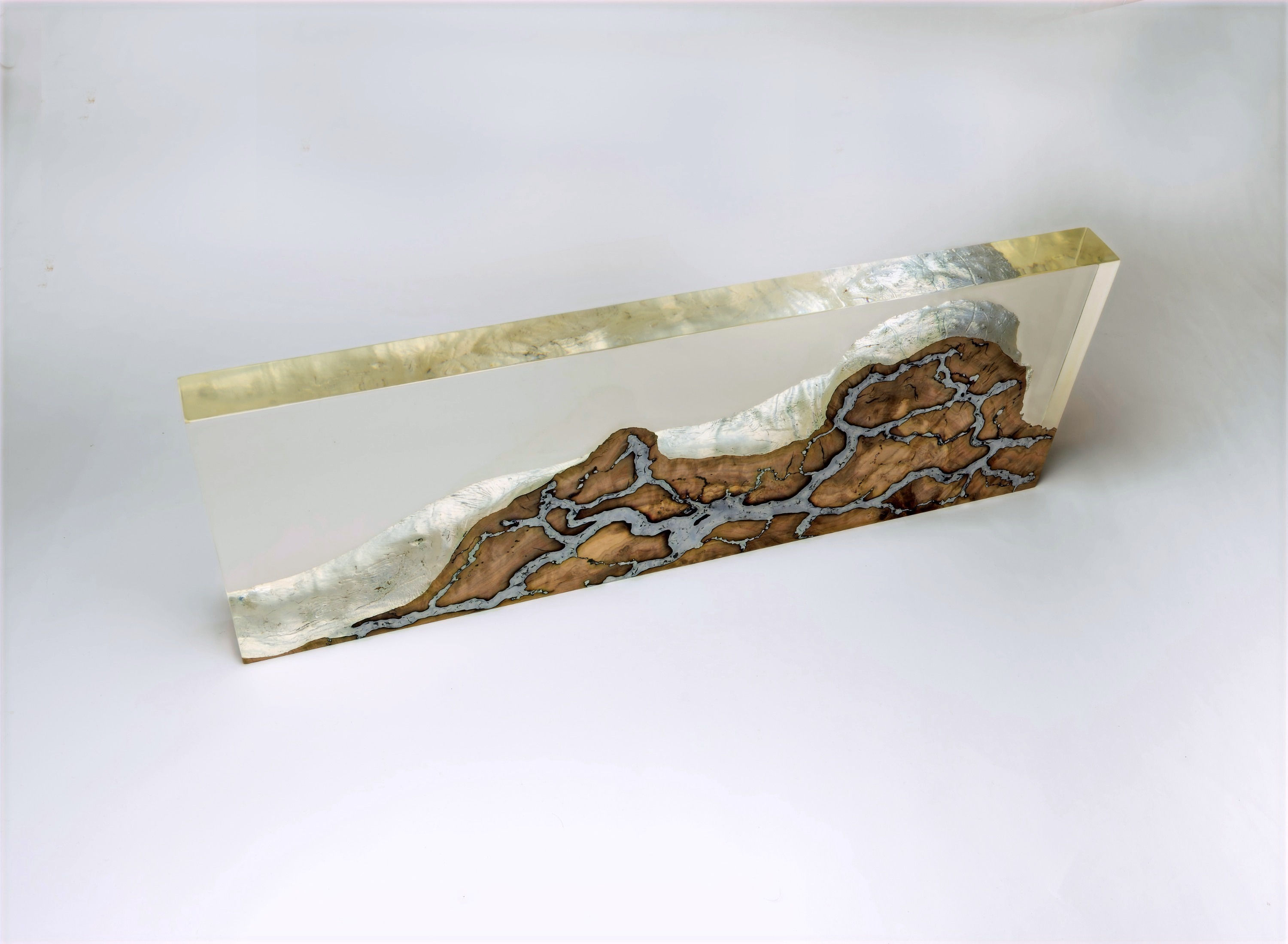 Silver Leaf Olive Wood Art