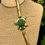 Thumbnail: Vintage Schreiner Figural Turtle Art Glass Rhinestone Belt / Necklace