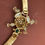 Thumbnail: Vintage Schreiner Figural Turtle Art Glass Rhinestone Belt / Necklace