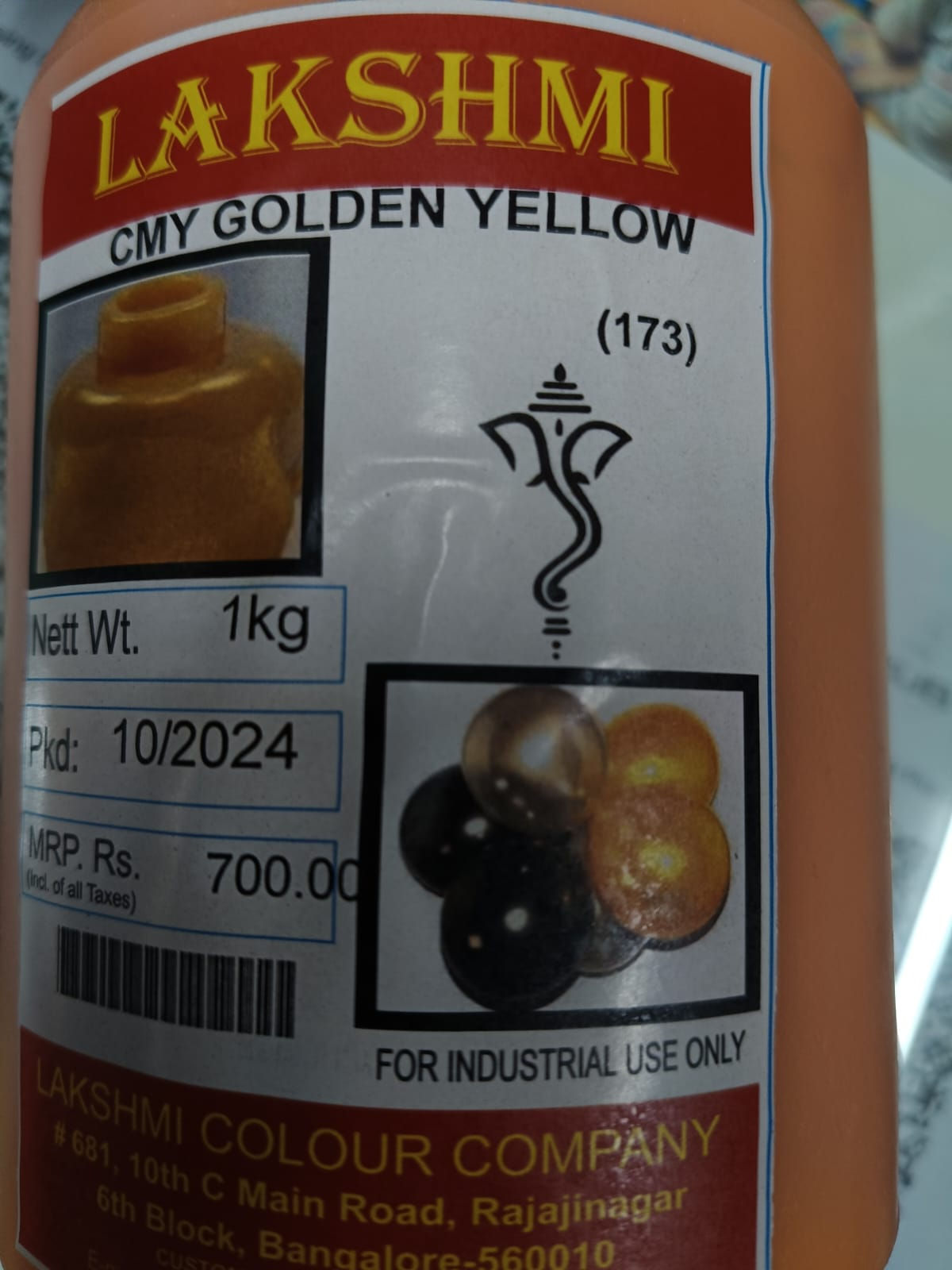 PIGMENT GOLDEN YELLOW 1KG