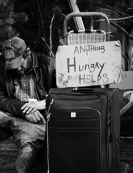 I had several encounters with homeless people in Seattle. I spoke to men who had hit rock