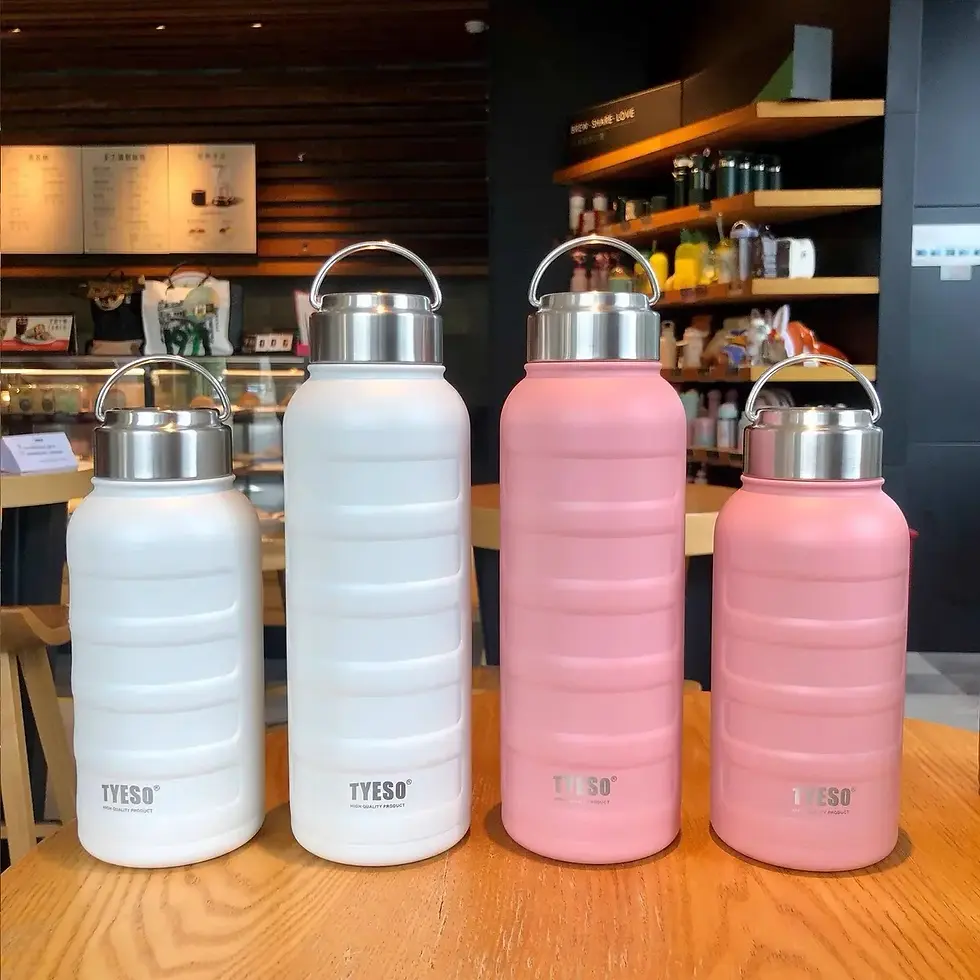 Thumbnail: Tyeso Thermos Water Bottle 1000ml 750ml 360ml Double Stainless Steel Vacuum Flas