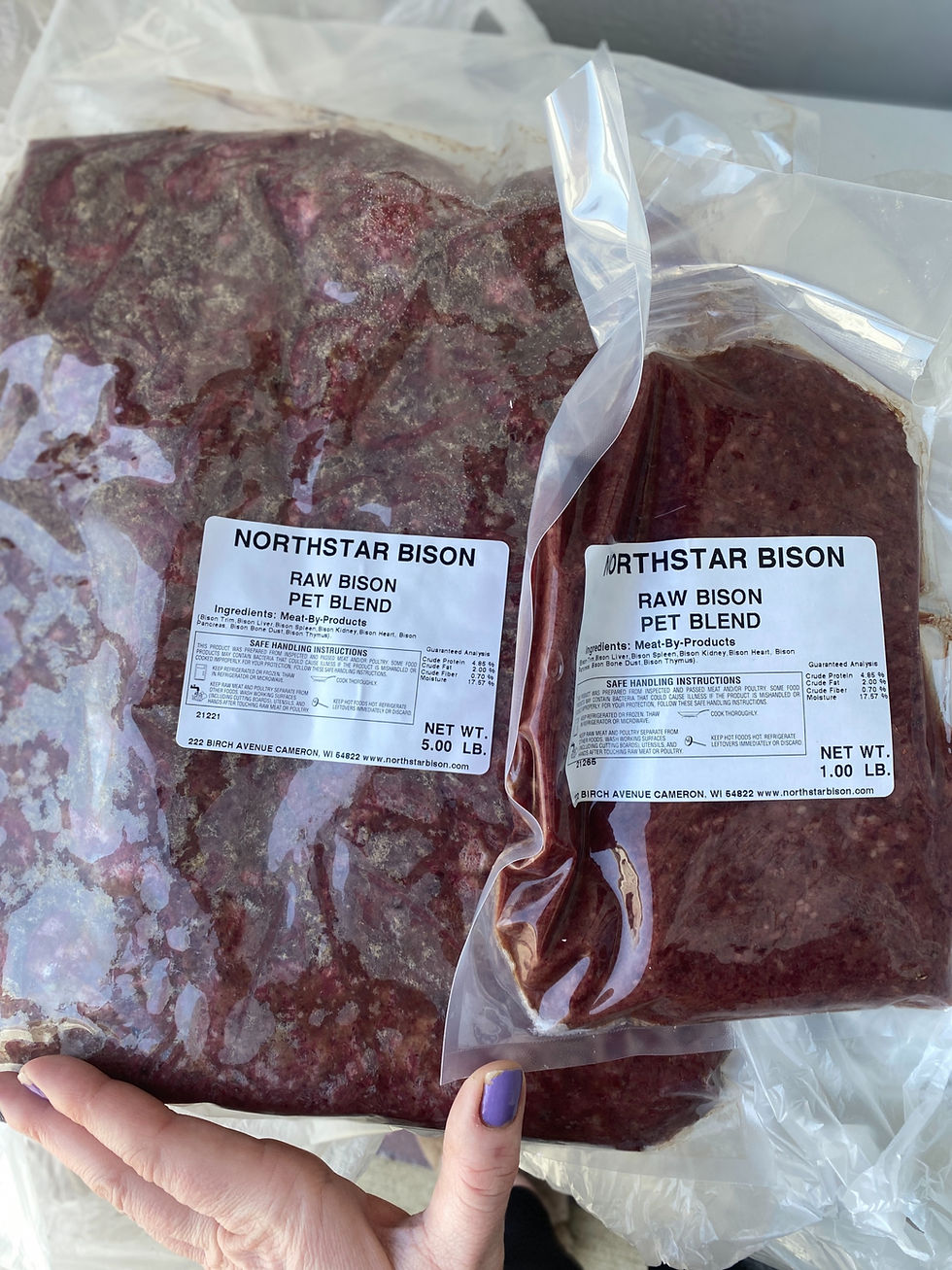 Thumbnail:  Northstar Raw Bison Pet Blend (1lb)