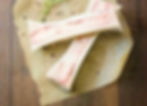 raw split marrow bones