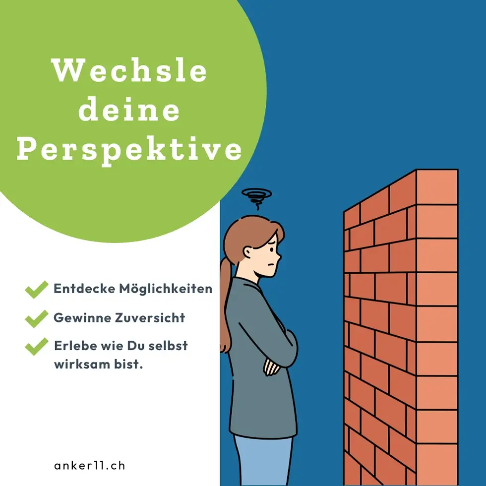 Perspektivenwechsel - Mach den Weg wieder frei.
