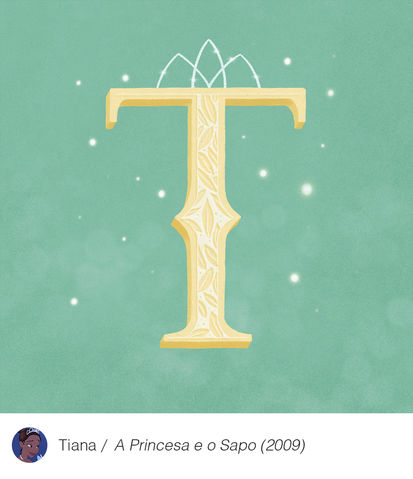 tiana lettering design art