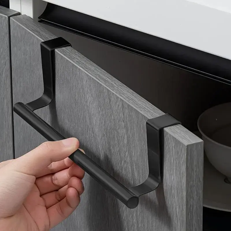 Towel Rod Steel Metal Wire Over Cabinet Towel Rack Storage Organizer Bathroom Do