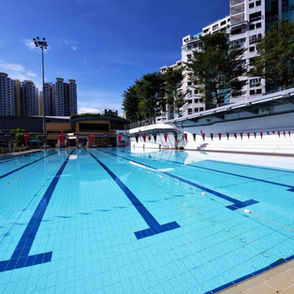 Senja-Cashew Swimming Complex overview showing the pool deck