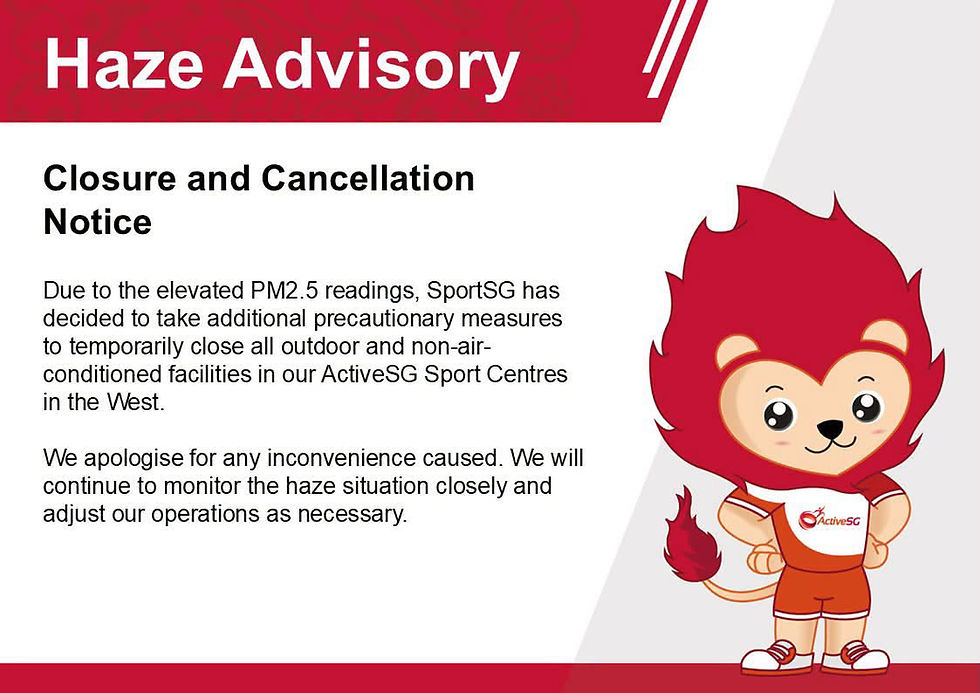 ActiveSG Closes Outdoor and Non-Air-Conditioned Facilities in the West Because of Haze: What It Means for Your Child's Swim Lessons
