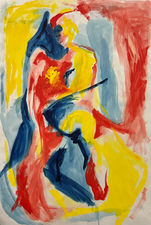 Alfred (2) 48" x 36" Oil on Paper