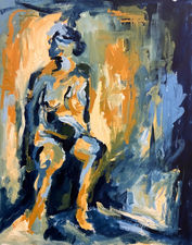 Untitled 24" x 18" Oil on Bristol