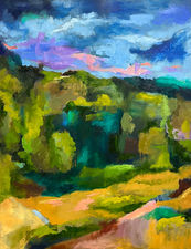 Vibrant Memories 46” x 36” Oil on Canvas