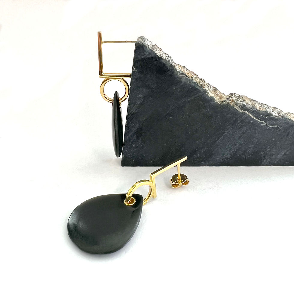 Thumbnail: L.O. Earrings in with Australian Jade