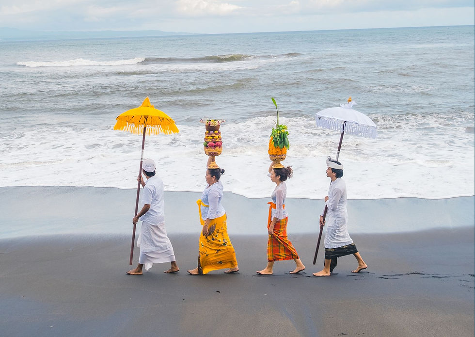 Balinese culture and people creating a nurturing environment for healing