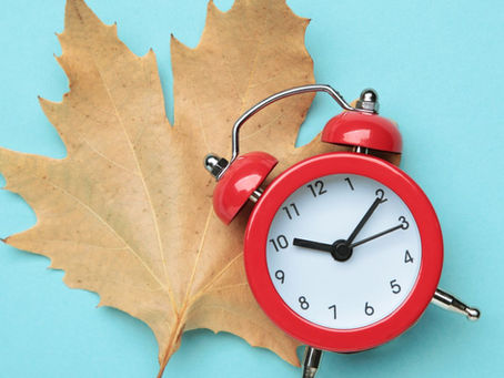 The Clocks Go Back on Sunday 26th October at 2am - darker evenings are here