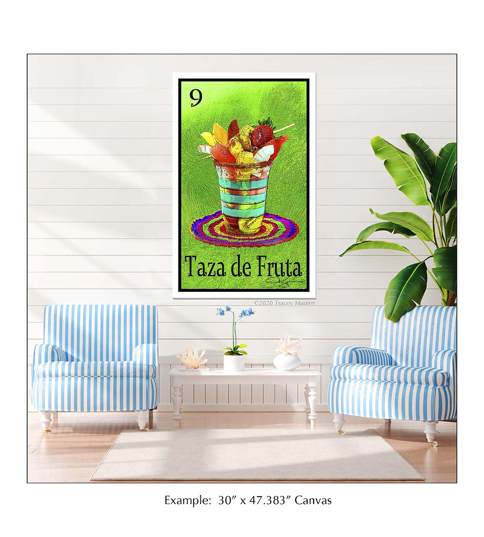 Thumbnail: Taza de Fruta - 16" x 25.27"  Canvas Print