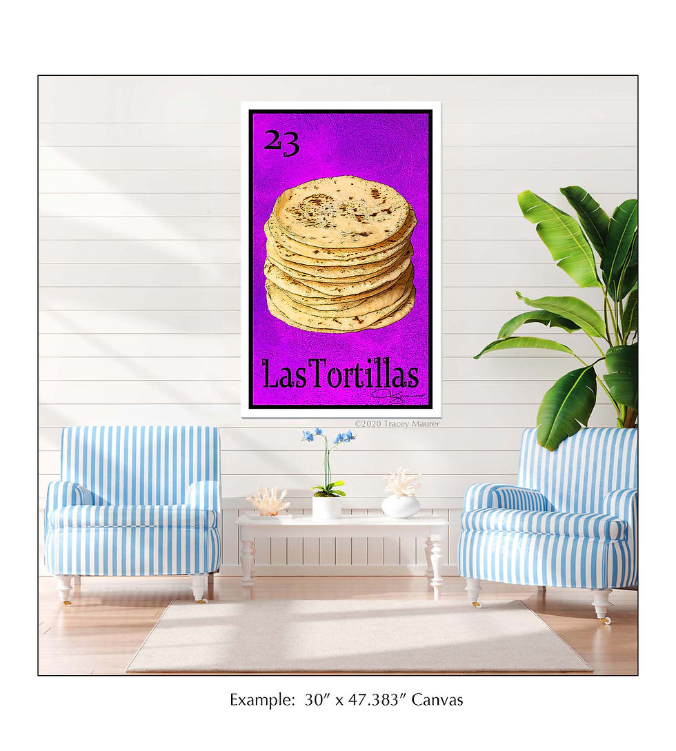 Thumbnail: Las Tortillas - 16" x 25.27"  Canvas Print