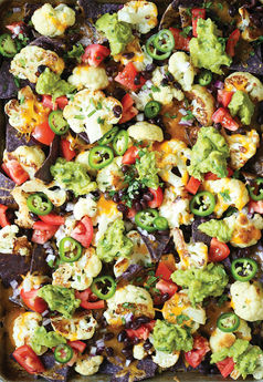 Sheet Pan Cauliflower Nachos