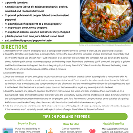 Roasted Tomato Poblano Salsa