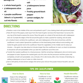 Purple Cauliflower Hummus
