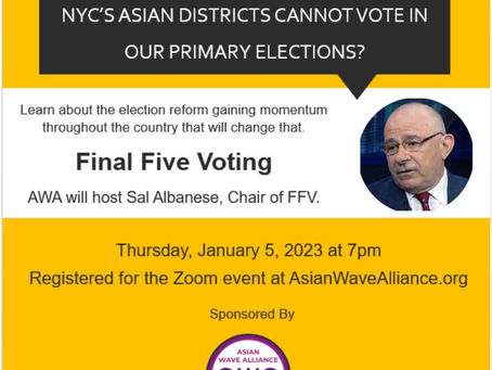 Register for Final Five Voting Presentation on January 5, 2023
