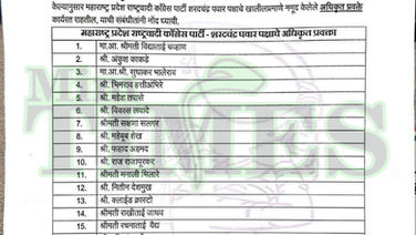 राष्ट्रवादी काँग्रेस पार्टी – शरदचंद्र पवार गटाने महाराष्ट्र प्रदेशातील अधिकृत प्रवक्त्यांची यादी जाहीर केली
