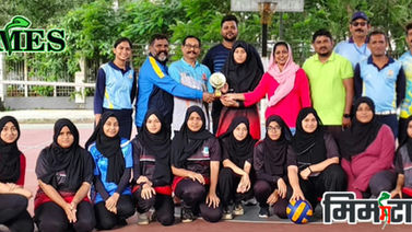 Crescent English High School & Jr. College Girls’ Volleyball Team Excels at District Tournament
Team secures Runner-Up Trophy at TMC DSO District Volleyball Championship 2025–26 in Thane