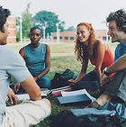 Group of people talking