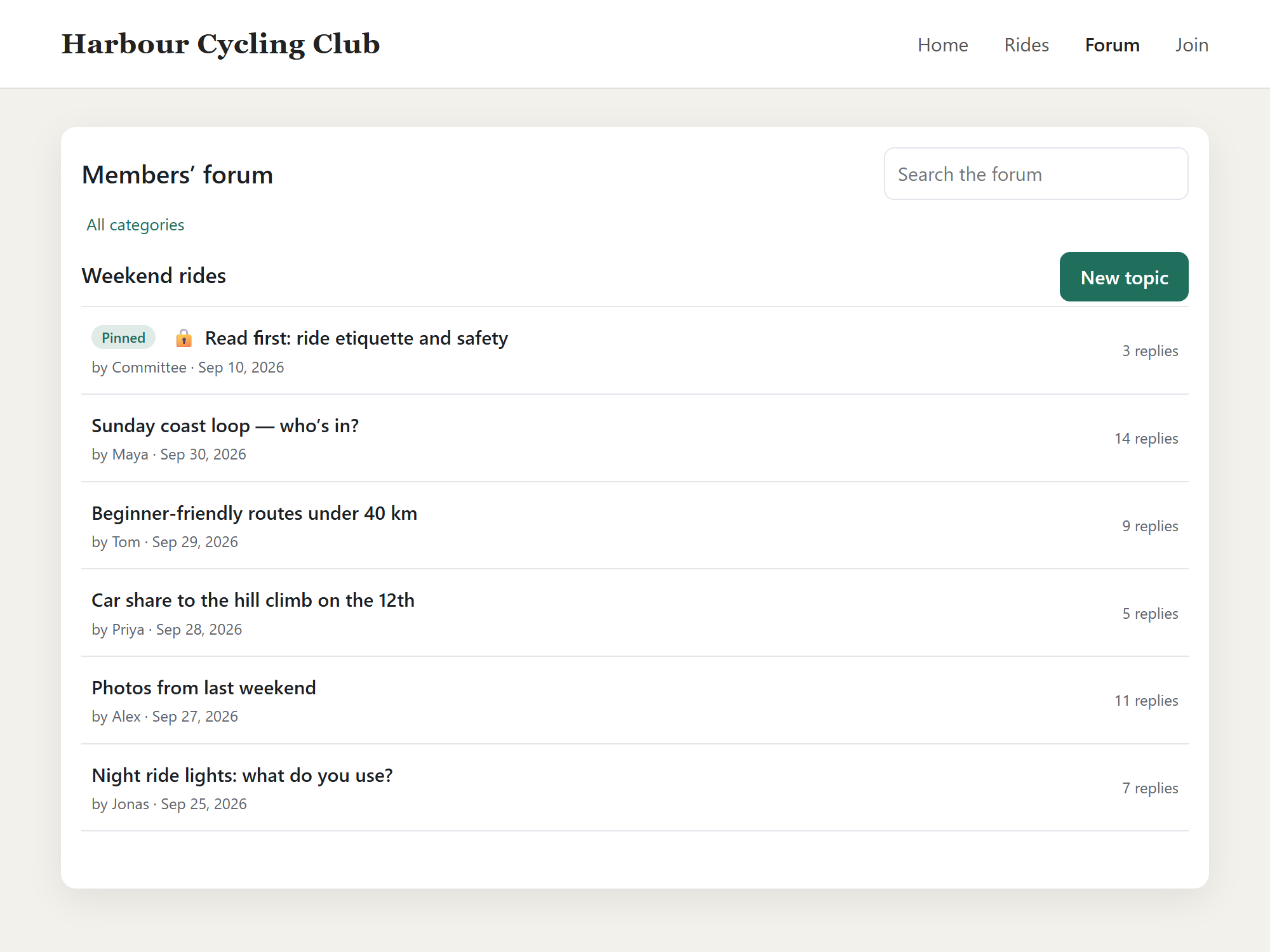 Classic Forum screenshot 2