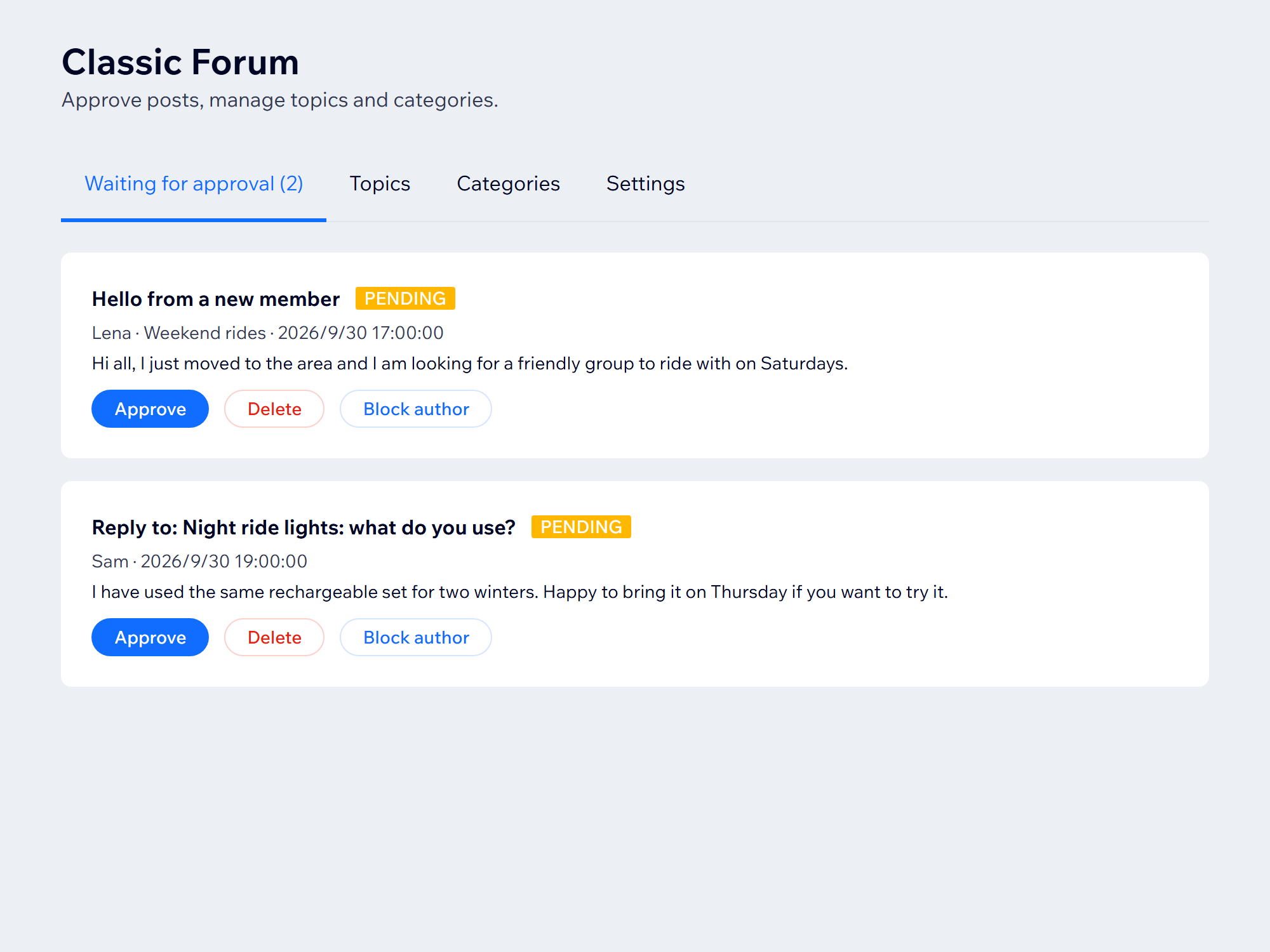 Classic Forum screenshot 6