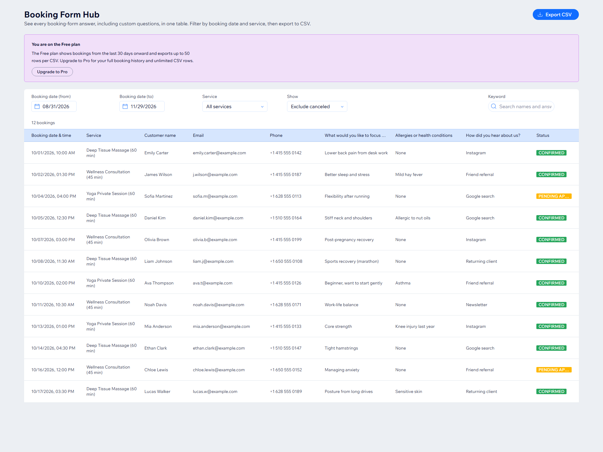 Booking Form Hub screenshot 2