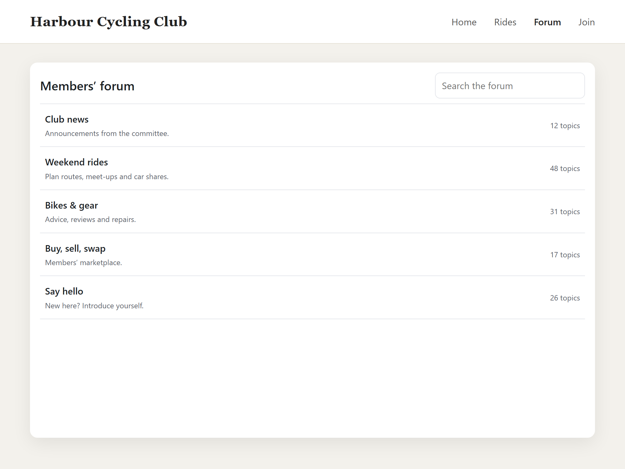 Classic Forum screenshot 1