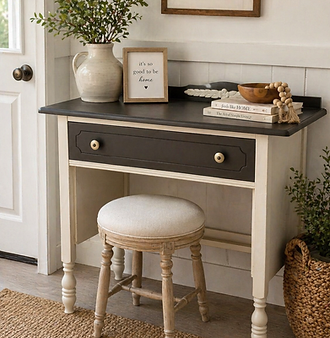 Table - white and brown, with a drawer.png
